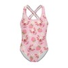 Dremagia Axolotl Swimsuit 5T-14 Girls One Piece Bathing Suit Strawberry