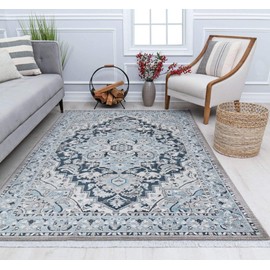 Rugs America Amari Stratford AM50B Evergreen Forest Abstract Vintage Area Rug, 2'6" x 4'