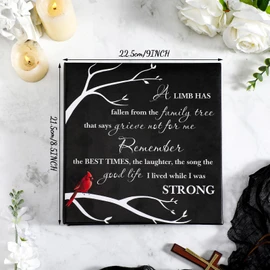ReliThick Cardinal Funeral Photo Album 4 x 6 Inch 200 Blank Pages Memorial Leather Memory Album Scrapbook for Memorial Service Celebration of Life Decor in Loving Party Supply(Remember the Best Times)