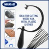 Megacast CURVED JEWELERS SAW FRAME with 144 ASSORTED JEWELERS SAW