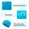 NITAIUN Polyester Swimming Caps (4 Pieces), Unisex-Adults, One Size, Black