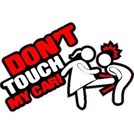 NetSpares 1 x Aufkleber Don't Touch My Car Special Edition Static Stance Tuning Sticker
