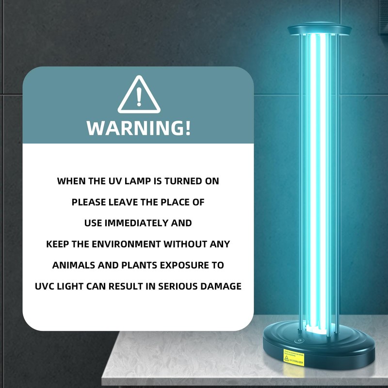 JTAPURE 100W UV Light with Ozone, 3-Gear Timer & Remote