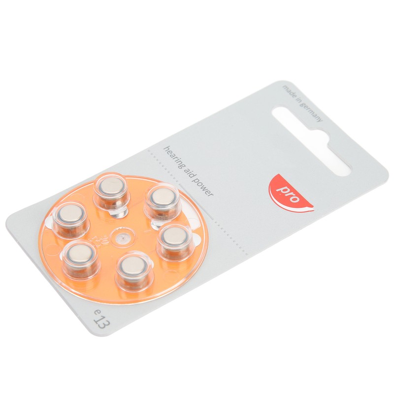 60pcs Long Lasting Power Hearing Device Battery Zinc Air Sound