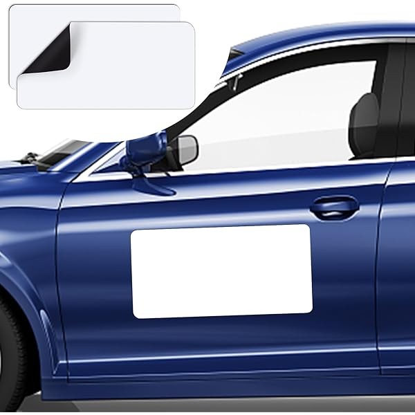 DIYMAG 2Pcs Blank Car Magnets, 24x12 Inch Car Door Magnets