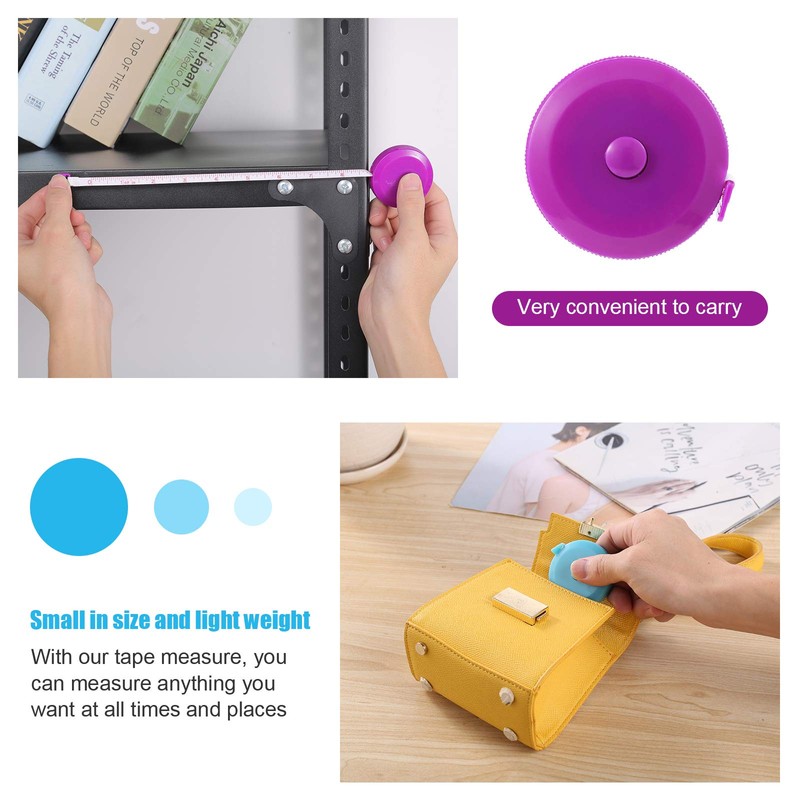 Tape Measures Retractable, Fabric Measuring Tape, 60 Inch Small Sewing