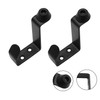 GEFONG Door Stop Stainless Steel with Coat Hooks Depth 76mm