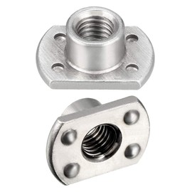 sourcing map 25pcs Weld Nuts M8 Tab Base UNC Carbon Steel Cordless Screwdriver 4 Projection Silver