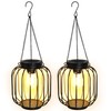 FREEPOWER Solar Lanterns Outdoor Waterproof - Set of 2 LED