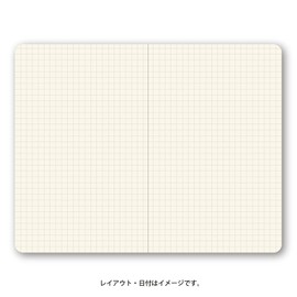 Noritsu NOLTY 8906 Notebook, Small Edition, Refill Notebook, Squared, Set of 3