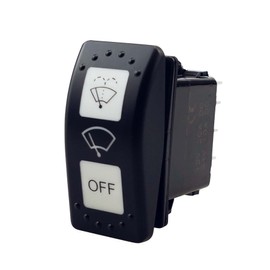 Sxqddz Windshield Wiper Control Switch Fit for Can-Am Defender HD10 HD8 Maverick X3 2016 2017 2018 2019 2020 2021 2022 2023 Wiper Washer Switch Replace 710004941 7 Pin (ON)-ON-Off Wiper Rocker Switch