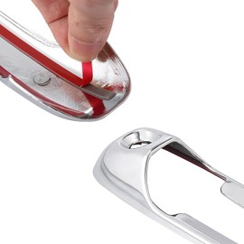 MACHSWON 4pcs Chrome Door Handles Exterior Side Door Handle Cover Tone Outer Door Handle Cover Decoration Silver Plated ABS Trim for Dodge for Ram 1500 2500 3500 2002-2008