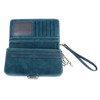 Women PU Leather Credit Card Holder Large Capacity Wallet Zipper