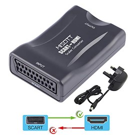 MISOTT MISOTT Scart to HDMI Converter - HDMI Adaptor for TV, Power Plug Included