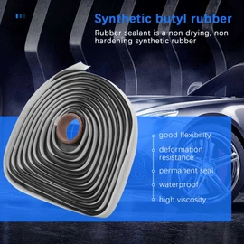 Daiilg 15FT Butyl Rope Butyl Rubber Sealing Tape Is Suitable for RV Headlight Window, Door Panel Windshield