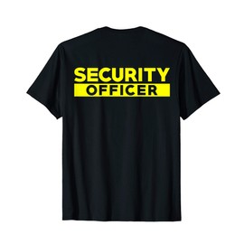 Security Officer Enforcement Badge Police Guards Uniform T-Shirt