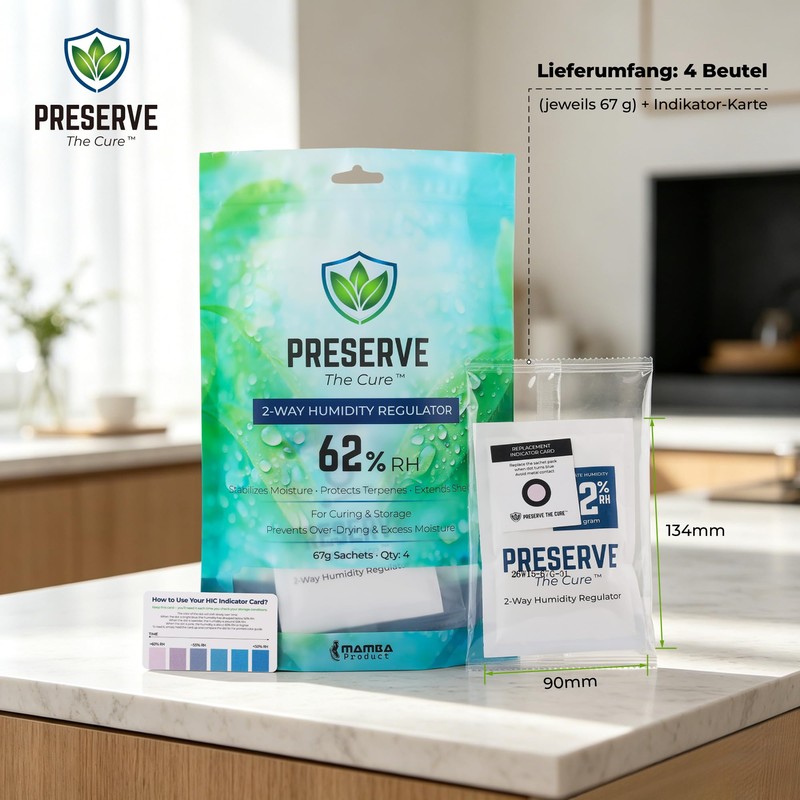 Preserve The Cure 62% RH Humidity Regulator Set of 4