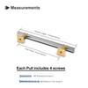 Lepatape 10 Pack 5 Inch Cabinet Pulls Brushed Nickel and