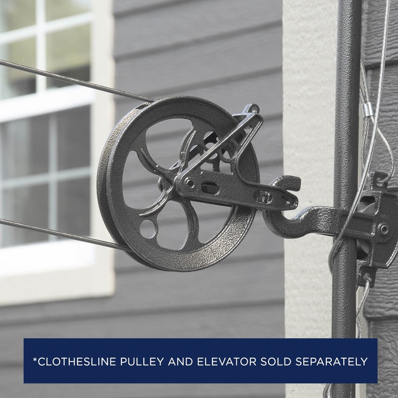 Strata 200 Feet Clothesline Outdoor Heavy Duty Galvanized Wire Steel