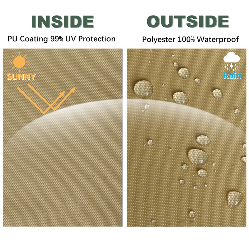 JANCANOPY 10X12 Replacement Gazebo Top for Eagle Brooke Gazebo Model