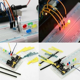 5pcs Breadboard Power Supply Module, Breadboard Module, MB102 102 Prototype Breadboard, 5V/3.3V Power Supply Module for Solderless Bread Board Electronics Prototyping