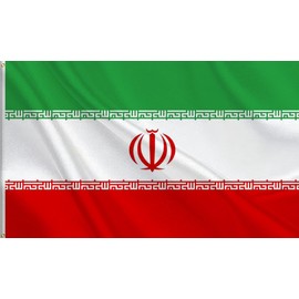 ACWIPT Iran Flag Islamic Republic of Iran Flags 3x5FT,Vivid Color,100D Premium Polyester Allah emblem Iranian Banner with Brass Grommets for Indoor and Outdoor.