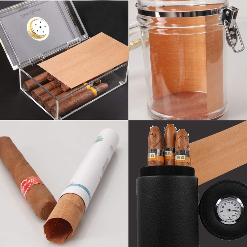 XIFEI Cigar Companion Spanish Cedar Lumber Veneer,Fits All Types of