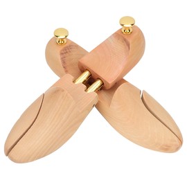 2Pcs Wood Anti Deformation Anti Wrinkle Adjustable Women Men Shoe Tree Keeper(43 44)