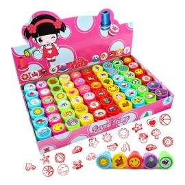Juego De Sellos De Dibujos Animados De 60 Piezas Para Niños