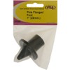 W4 Pole Flanged Foot - Black, 25mm