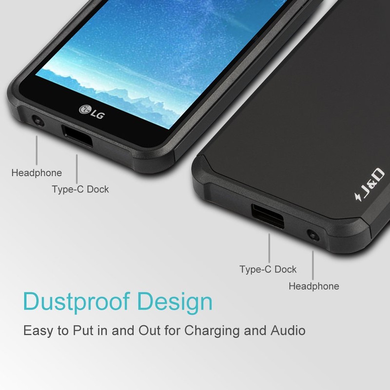 J&D Heavy Duty Dual Layer Hybrid Shockproof Bumper Case for
