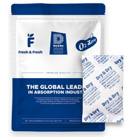 Dry & Dry Dry & Dry 30 Gram [100 Packets] Silica Gel Packets Desiccants, Silica Packets - Rechargeable Silica Gel Packs, Moisture Absorbers, Desiccants Packets, Silica Gel