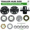 2 Sets 5 on 4.5" Trailer Hub Kit, 2,000 lb