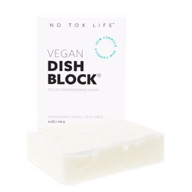 No Tox Life DISH BLOCK - Free of Dyes and Fragrance - Zero Waste Solid Dish Soap