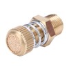 10PCS Brass Pneumatic Muffler BSPT Male Thread Solenoid Valve Silencer