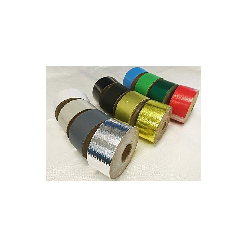 ﾌﾞﾙｰ ｱﾙﾐｶﾞﾗｽｸﾛｽﾃｰﾌﾟ/50mm×20M/強粘着/保温 保冷 耐熱 目地