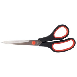 D.RECT - Sg-210 - 21 cm - Stainless Steel Cutting Scissors for Paper and Tapes | Rubber Handle | School Scissors for Use in Home, School, and Office Sg-210 21cm, 009502,Black