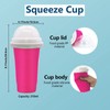 WALLBIG Slushie Maker Cup,2PCS Magic Slushy Maker Squeeze Cup,Portable Smoothie