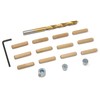 WEN JN014D 1/4-Inch Wooden Doweling Kit with Drill Bit, Stop