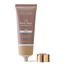 Body Base Instant Tan from Sculpted by Aimee 100ml - Water-Resistant, Hydrating, Luminous Lotion with SPF30 for an Instant Natural Tan (Light Matte)