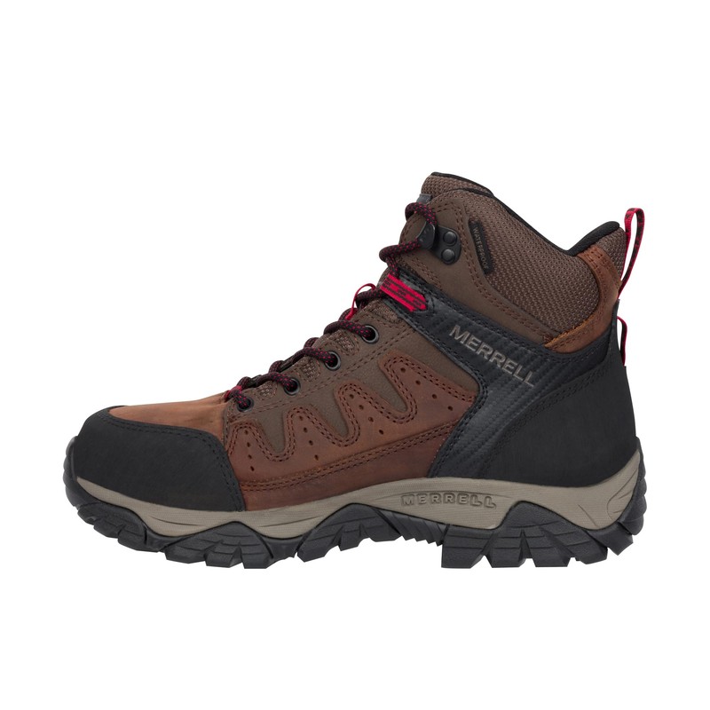 Merrell Men's Windoc Waterproof Steel Toe Mid Construction Boot, Rye,