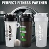 Protein Shaker Bottle 20oz Blender Cup BPA-Free Leak Proof for