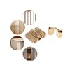 Hsthe Sea 4 Pcs Brass Hidden Concealed Hinge Invisible Barrel
