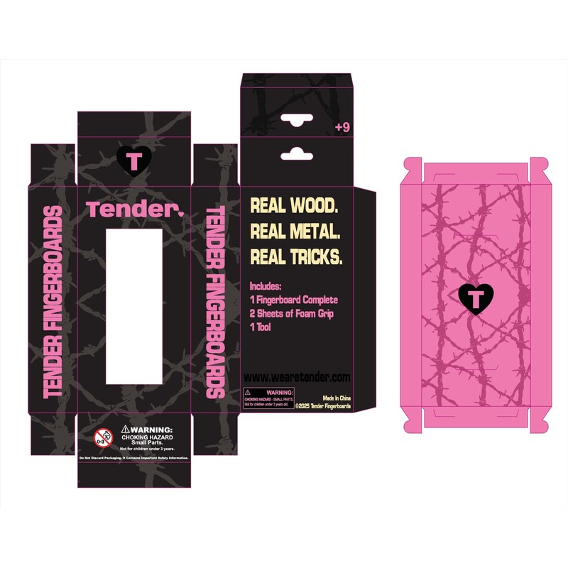 SLUSHCULT x Tender Grom Fingerboard Complete - Nuked