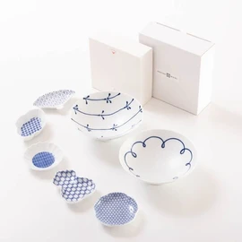 Bean dish and flat tea bowl pair cute Nordic style set cosmetic box