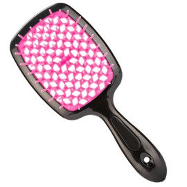 Comsuit 1 Piece Hair Brush-Vented Detangling Hair Brush - Hairbrush for Effortless Tangle Removal - Ultra Bristles -For Natural Curly Straight Wet & Dry Damaged Hair for Women Men