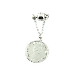 Jewelry Shop M Charm for Masks for Identification Motif Accessories, Magnet, Hypoallergenic Metal, Women's, Kids, Stone Brass Silver Yellow Gold Metal