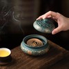 EOIMS Ceramic Incense Burner with Incense Holder Handmade Smudgeing Burning
