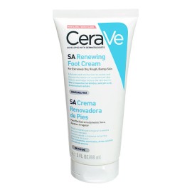 CeraVe SA Crema Renovadora para pies con ácido salicílico para piel seca a muy seca 88ml 3oz