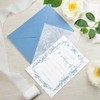 30 Set Wedding Invitations With Envelopes and Rsvp Cards, Dusty